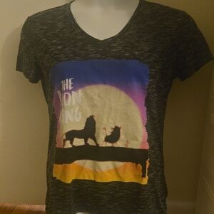 Black Short Sleeve Tee with Artistic Graphic